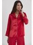Saten Kadın Pijama Takımı 1200 Kırmızı 1