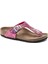 Unisex Çocuk Birkenstock Unisex Kids Gizeh Mf Veg Flashy Hologram Terlik 1022207 1