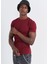 Bd Straight Slim-Fit Likralı Tişört Bordo 1