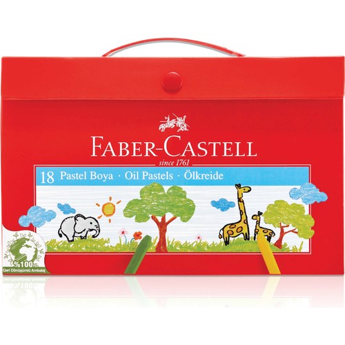 Faber-Castell Karton Çantalı Pastel Boya 18'li