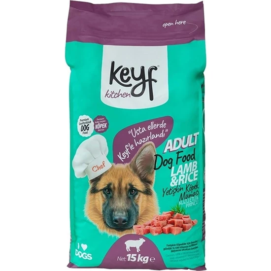 Keyf Kuzu Etli Köpek Maması 15 kg