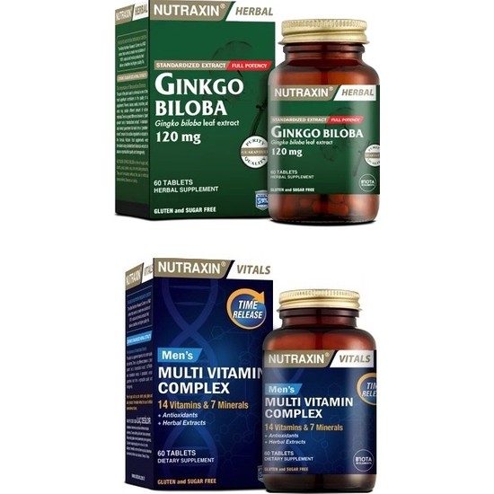 Nutraxin Ginkgo Biloba 60 Tablet + 14 Vitamin,7 Mineral Fiyatı