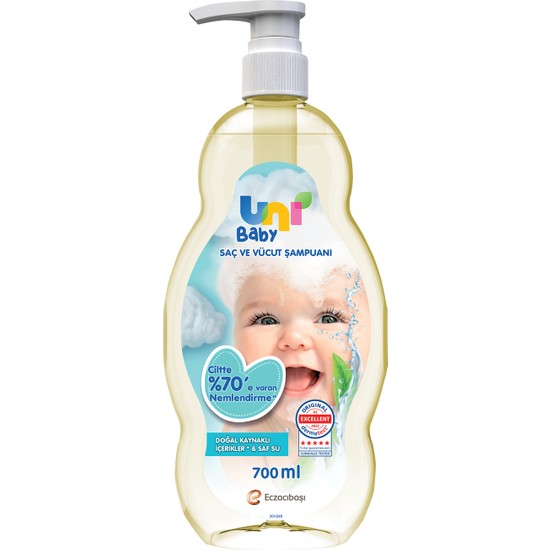 Uni Baby Göz Yakmayan Bebek Şampuanı 700 ml
