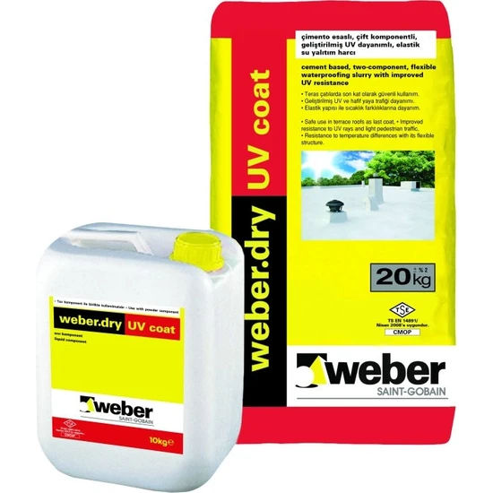 Weber Dry Uv Coat Set 20+10 kg Uv Dayanımlı