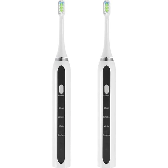 Xinhang Yetişkin Çift Elektrikli Diş Fırçası Ipx7 Sonic Yumuşak Dupont Kıllar Yüksek Frekans Titreşim Kablosuz Şarj Mobil Diş Fırçası | Elektrikli Diş Fırçaları (Yurt Dışından)