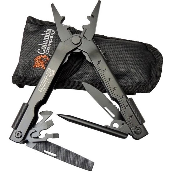 Columbia Np 1020 A Siyah Imha Pensesi 17CM - Çok Amaçlı, Metal Gövde (Multitool), Kılıflı