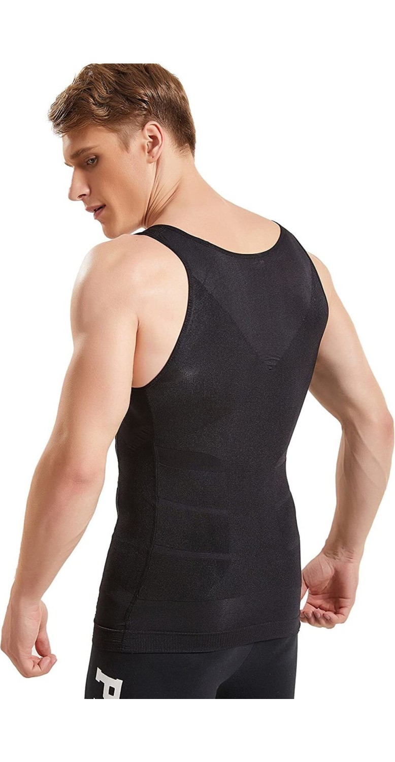 TangModa Erkek Korse Atlet Bel Korsesi Toparlayıcı 2 Li Set Inceltici Korse Atlet görsel 7