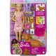 Barbie Ve Yeni Doğan Köpekler Oyun Seti, Barbie Bebek (Sarışın, 29 Cm), Yavrulayabilen Anne Köpek, 3 Yavru Köpek Ve Aksesuarlar, 3-7 Yaş Arası Hck75