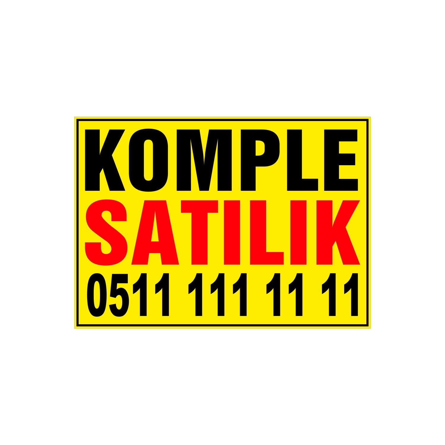 Renkli Reklam Komple Satılık Branda Afişi Fiyatı