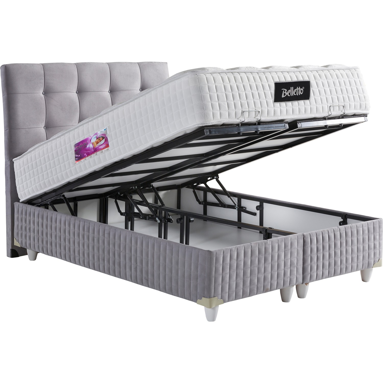 Belletto Vintage Süper Lüx Tek Kişilik Yatak Seti 90 x 190