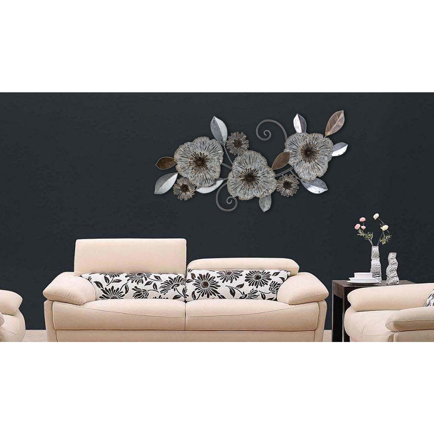 Evistro Dekoratif Metal Duvar Panosu Çiçek 130cm X 65cm Fiyatı