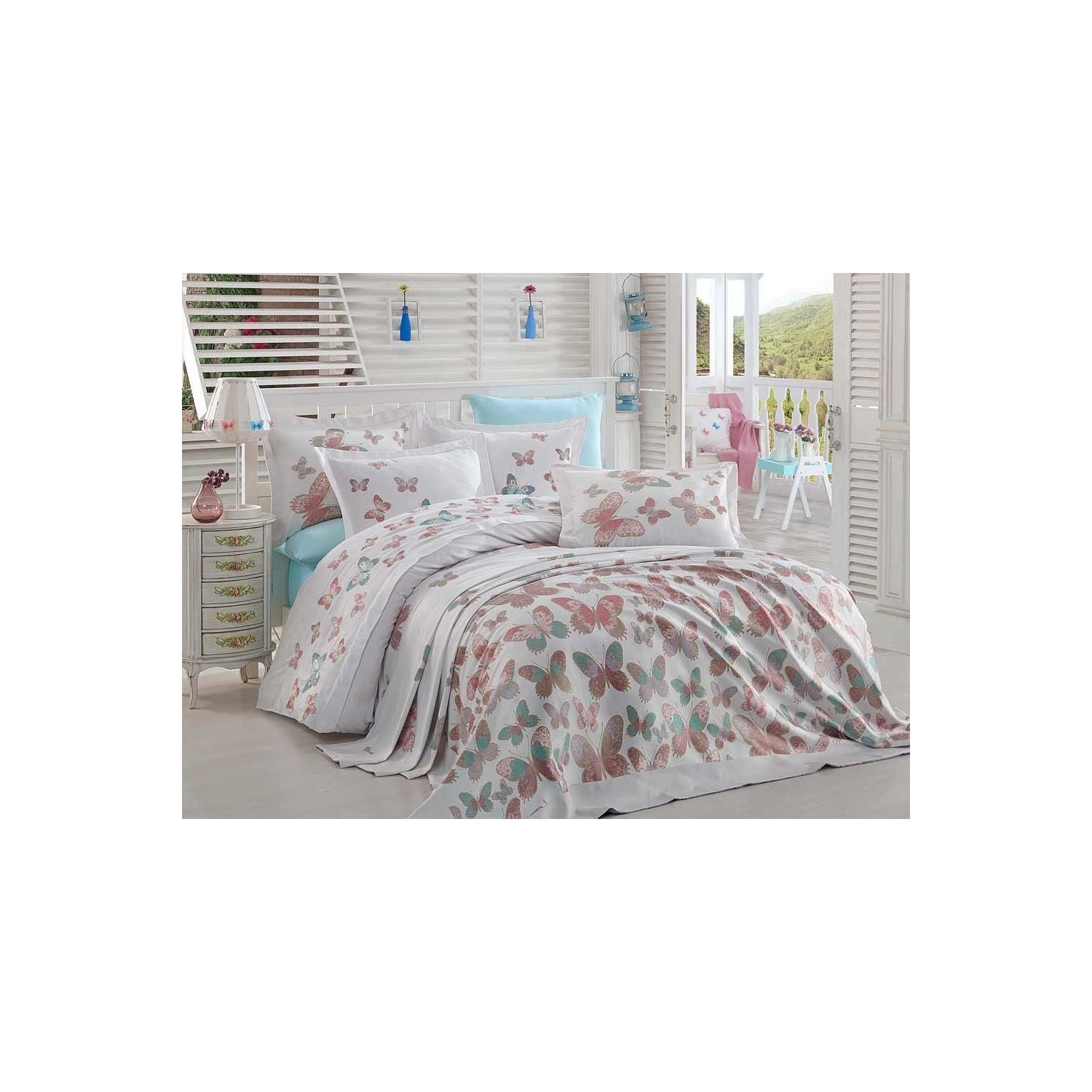 Dantela Veronica Nevresimli Yatak Örtüsü Seti Soft Fiyatı Dantela Veronica Nevresimli Yatak Örtüsü Seti Soft Fiyatı