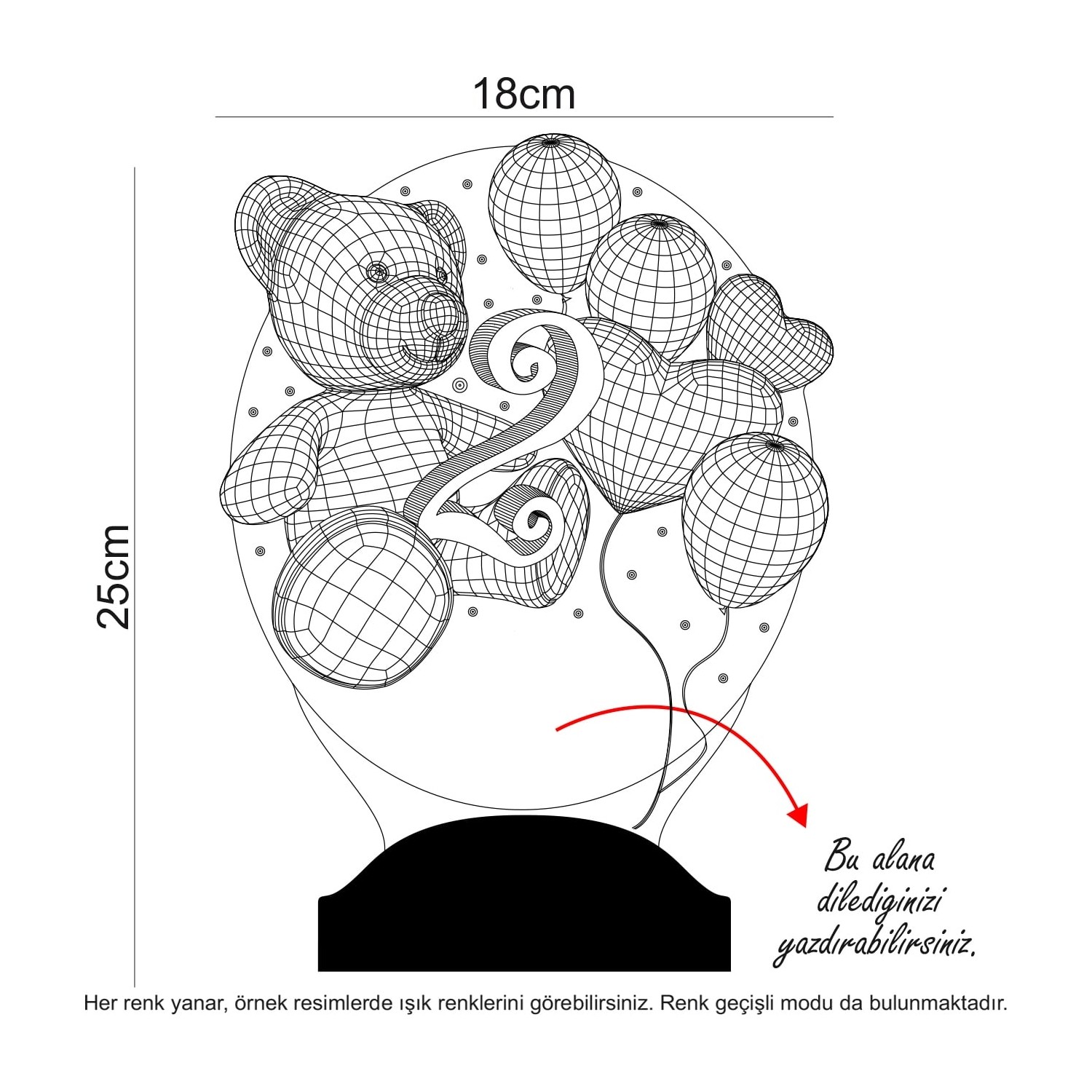 Sevgi Lambası Bebek 2 Yaşında 3D Lamba Fiyatı Taksit