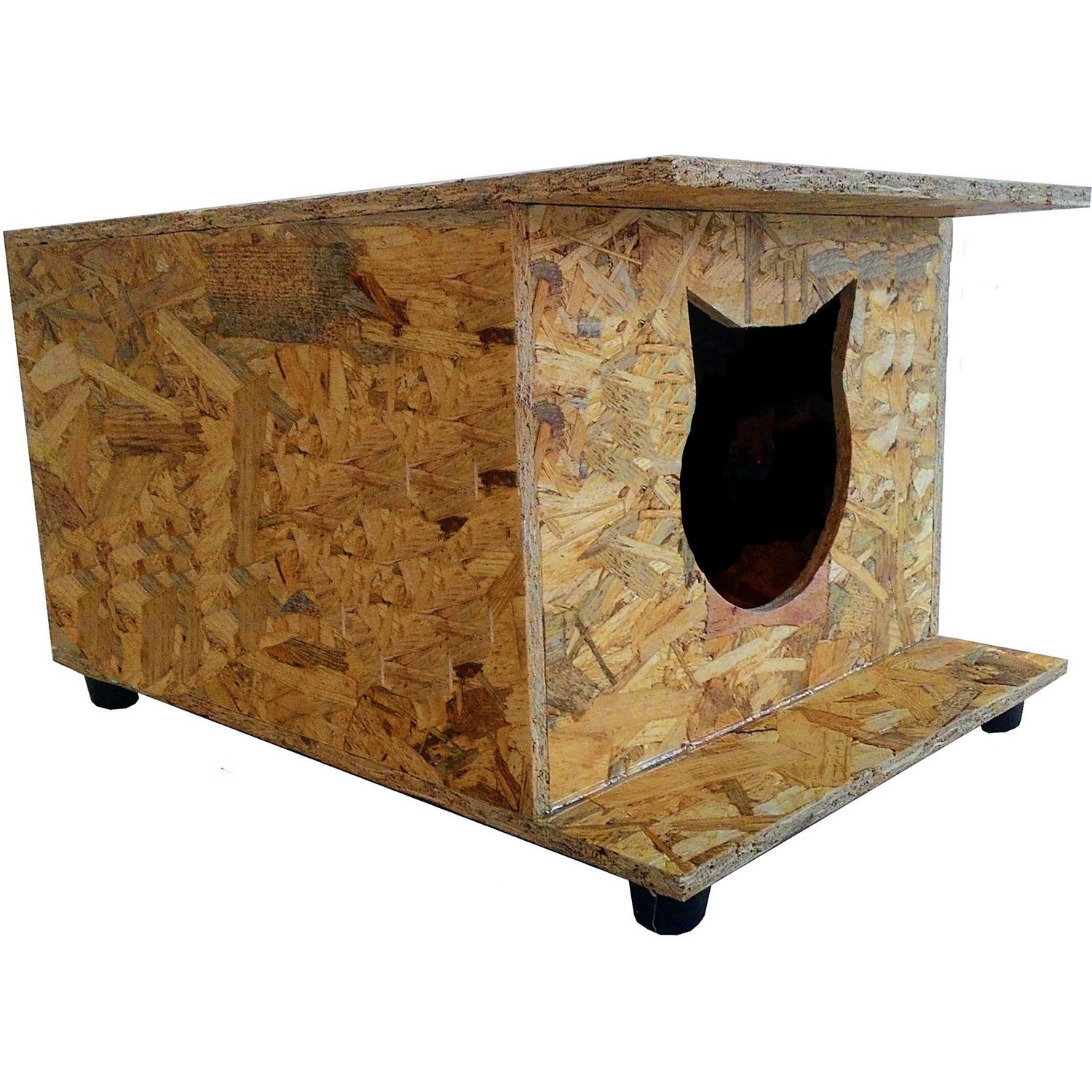 Turkuazpet Tr022 Xl Osb Ahşap Kedi Kulübesi Tırmalama Evi Fiyatı