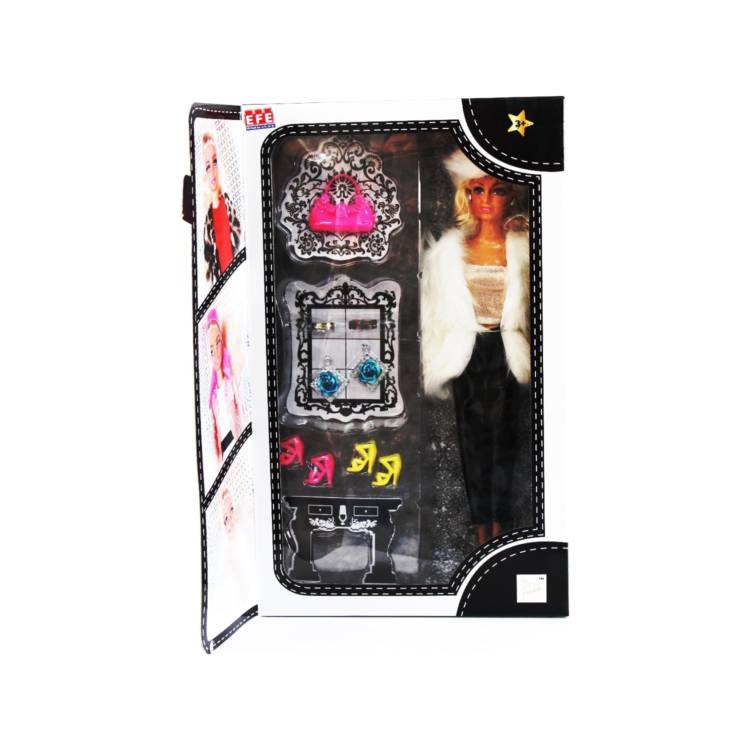 Efe Oyuncak Vip Barbie Et Bebek Aksesuarlı Set Beyaz Fiyatı