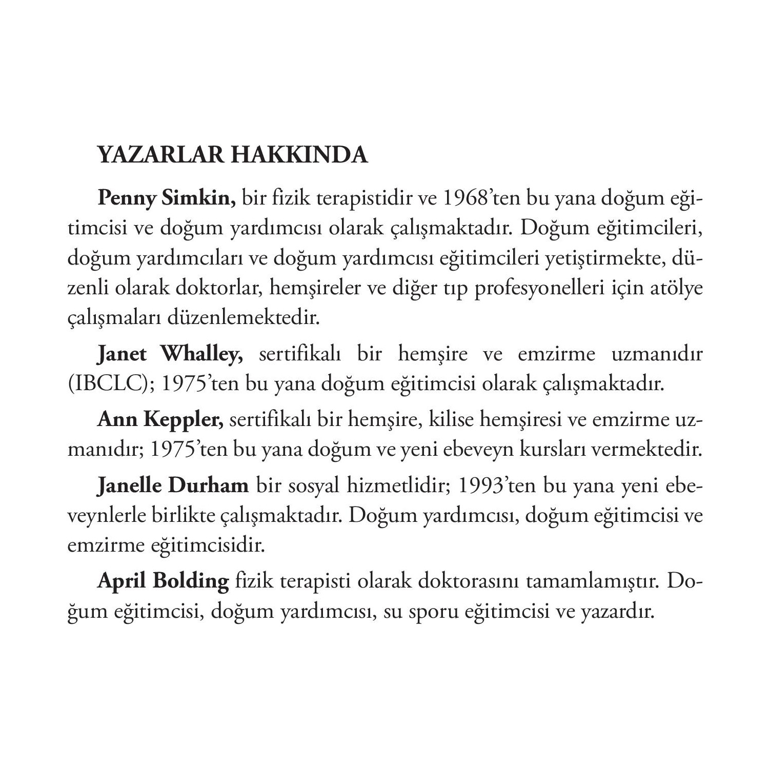 Hamilelik, Doğum Ve Bebek April Bolding Kitabı ve Fiyatı