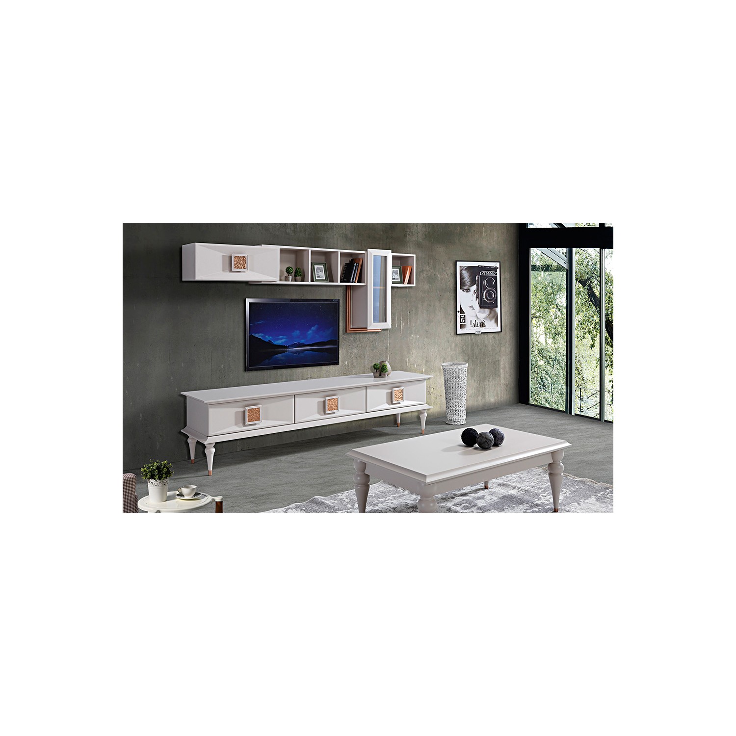 Yıldız Mobilya Mona Ahşap Tv Ünitesi Fiyatı Taksit