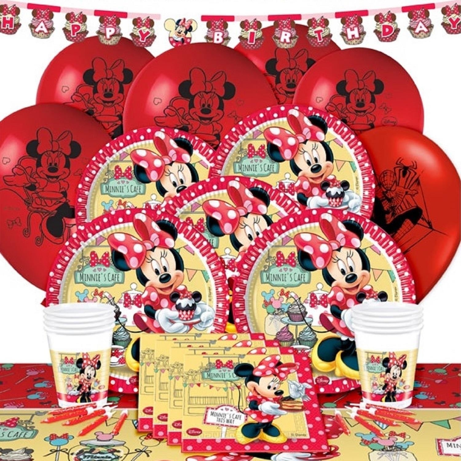 Parti Dolabı 16 Kişi Minnie Mouse Doğum Günü Parti Süsleri Fiyatı