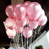 Parti Dolabı 20 Adet Metalik Sedefli Kırmızı Balon Doğum Günü Helyumla Uçan