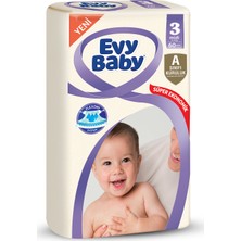 Evy Baby Bebek Bezi 3 Beden Midi Dev Paket 60 Adet