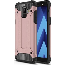 Microsonic Samsung Galaxy A6 2018 Kılıf Rugged Armor Rose Gold