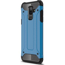 Microsonic Samsung Galaxy A6 Plus 2018 Kılıf Rugged Armor Mavi