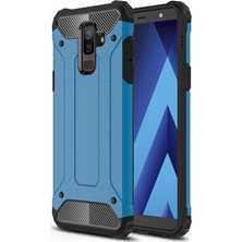 Microsonic Samsung Galaxy A6 Plus 2018 Kılıf Rugged Armor Mavi