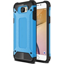 Microsonic Samsung Galaxy J7 Prime 2 Kılıf Rugged Armor Mavi