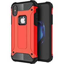 Microsonic Apple iPhone XS (5.8'') Kılıf Rugged Armor Kırmızı