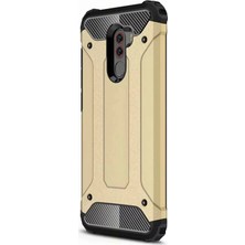 Microsonic Xiaomi Pocophone F1 Kılıf Rugged Armor Gold