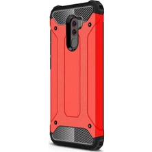 Microsonic Xiaomi Pocophone F1 Kılıf Rugged Armor Kırmızı