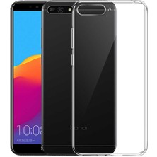 Microsonic Huawei Y6 2018 Kılıf Transparent Soft Beyaz