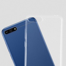 Microsonic Huawei Y6 2018 Kılıf Transparent Soft Beyaz