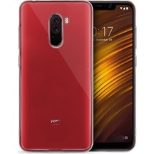 Microsonic Xiaomi Pocophone F1 Kılıf Transparent Soft Beyaz