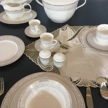 Kütahya Porselen Bone Kalipso 62 Parça 12 Kişilik Yemek Takımı 9316C