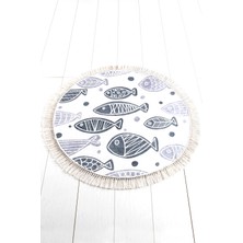 Chilai Home Fish White  Djt Çap 100 Cm