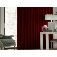 Evsa Home Blackout Karartma Güneşlik Perde Pilesiz Bordo - 100x200 cm