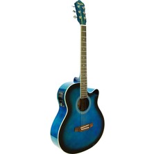 Segovia Elektro Akustik Gitar Mavi Sga40Eq4Bls