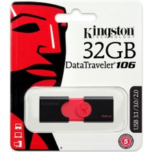 Kingston DataTraveler 106 32GB USB 3.0 Bellek DT106/32GB