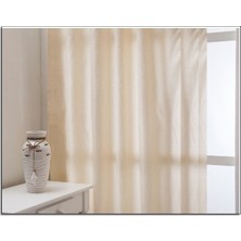 Evsa Home  Lüx Saten Krem Güneşlik - 50x150 cm