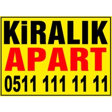 Renkli Reklam Kiralık Apart Branda Afişi
