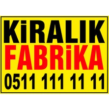 Renkli Reklam Kiralık Fabrika Branda Afişi