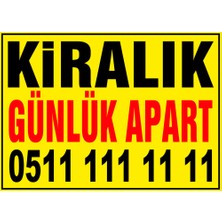Renkli Reklam Kiralık Günlük Apart Branda Afişi