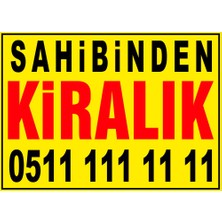 Renkli Reklam Sahibinden Kiralık Branda Afişi