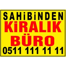 Renkli Reklam Sahibinden Kiralık Büro Branda Afişi