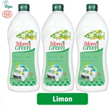 Mom's Green Bitkisel Banyo Wc Temizleyici Limonlu 3’lü Set