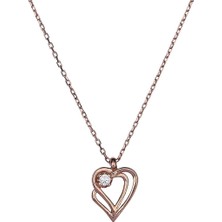 Sanroza E2737 Kalp Gümüş Kolye