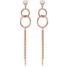 Sanroza E2965 Zirkon Taşlı Gümüş Küpe