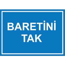 Renkli Reklam Baretini Tak Levhası (Sac Malzeme)