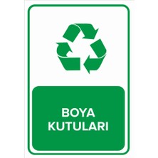 Renkli Reklam Boya Kutuları Levhası (Sac Malzeme)